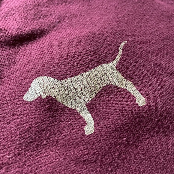 Victoria’s Secret PINK maroon, long sleeve T-shirt, size small SKU 209 - Picture 3 of 6